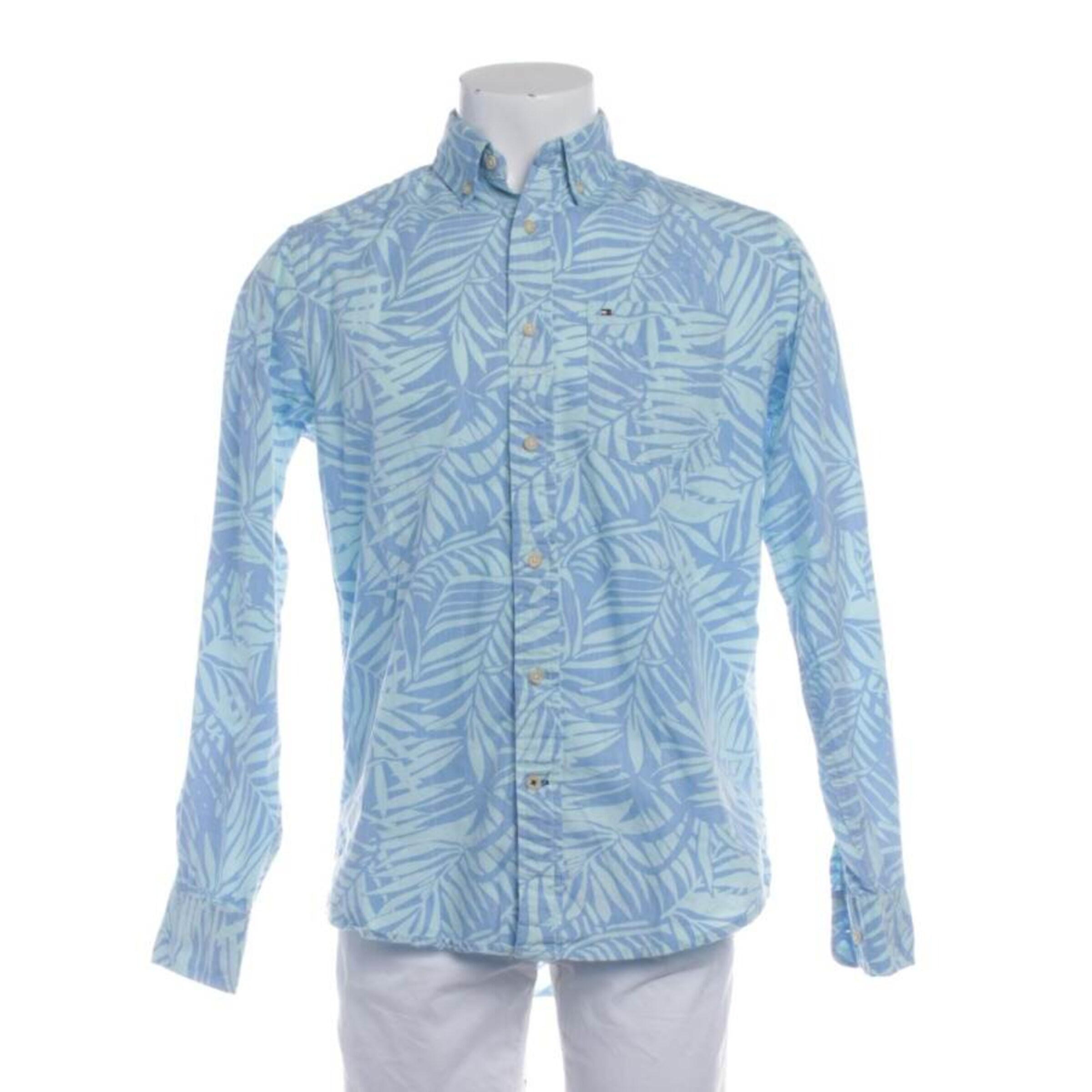 TOMMY HILFIGER Button Up Shirt in XS in Blue: front
