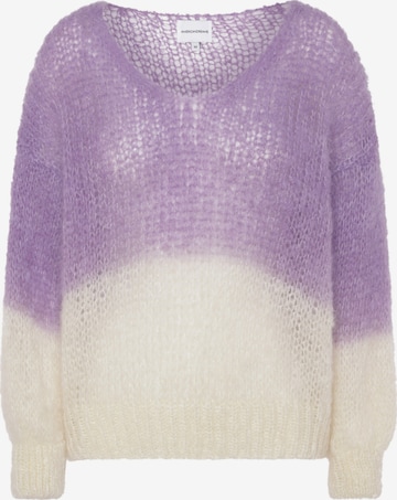 americandreams Pullover i overstørrelse 'Milana 2-Colored' i lilla: forside
