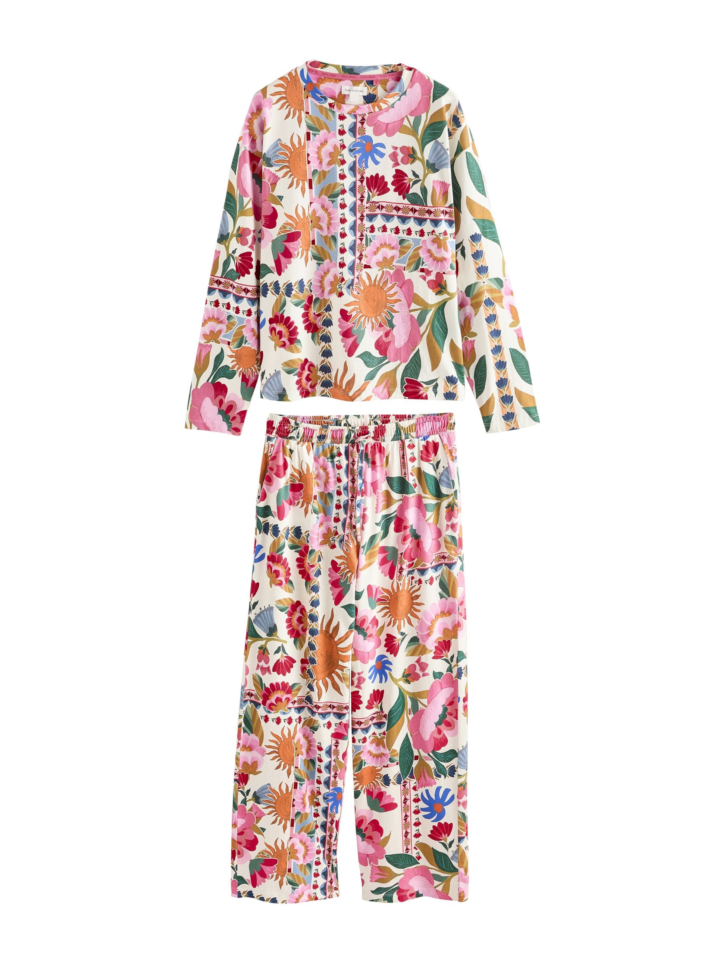 Next Pajama in XS/Regular in Cream / Green / Orange / Pink, Item view