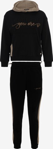 Tom Barron Sweatsuit in Black: front