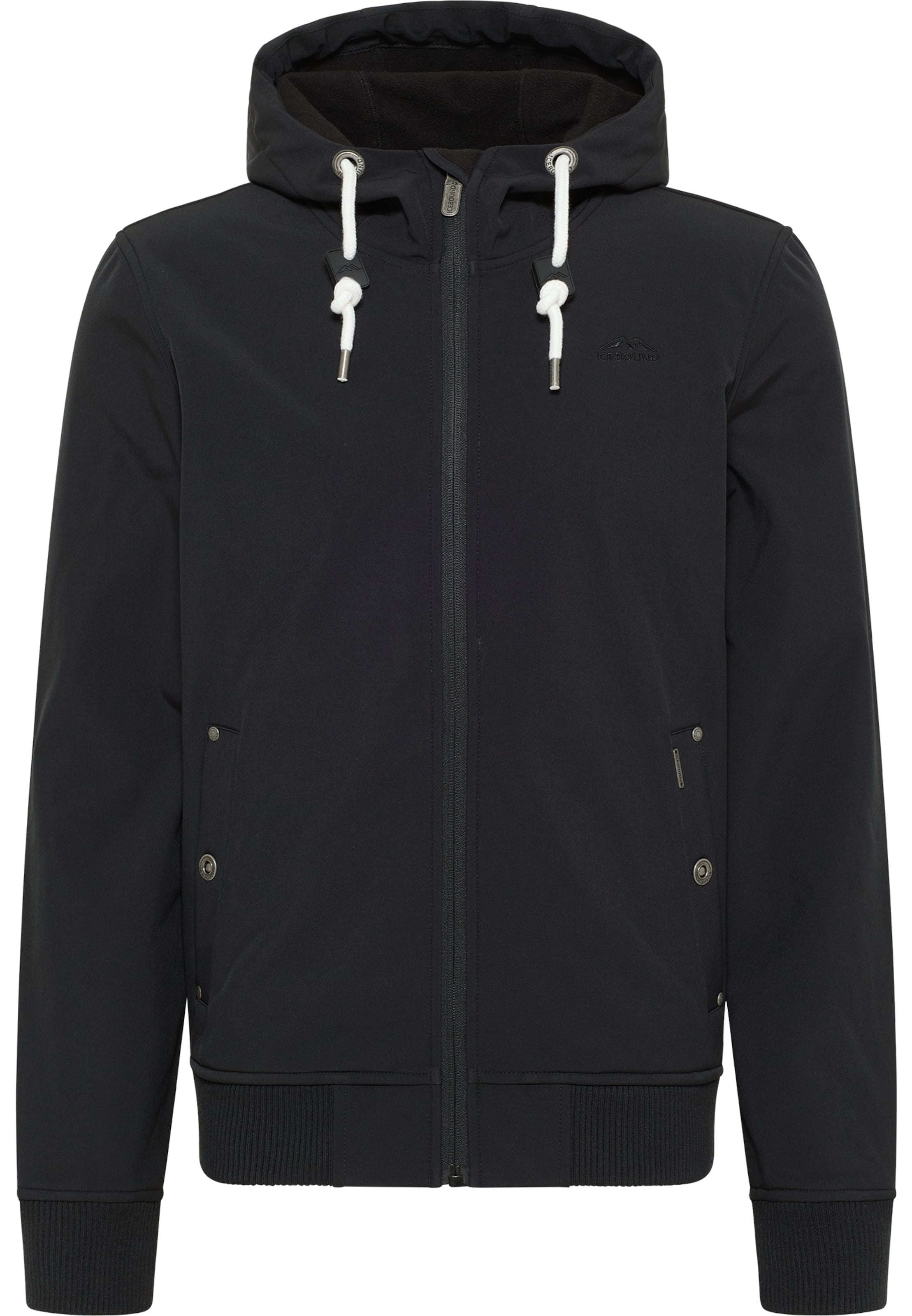 Geacă funcțională de la ICEBOUND pe negru: față