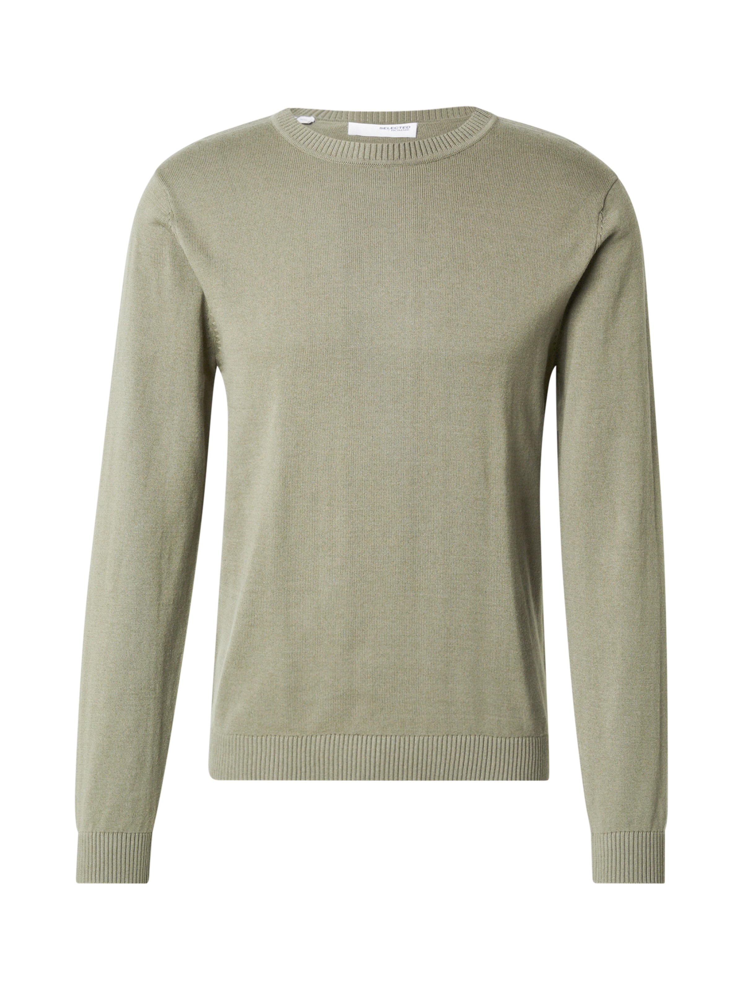 SELECTED Πουλόβερ 'SLHBERG' σε πράσινο: μπροστά