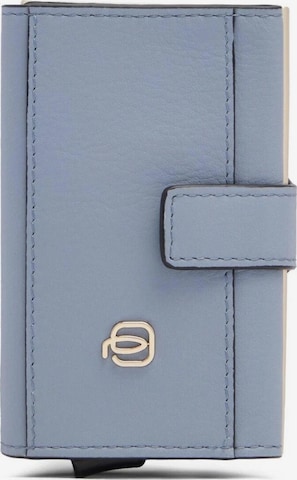Piquadro Portemonnee in Blauw: voorkant