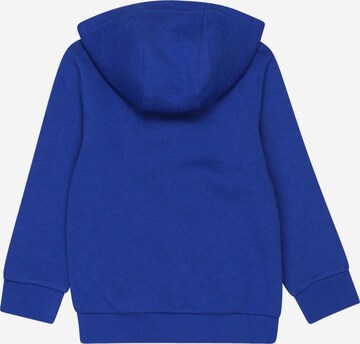 ADIDAS SPORTSWEAR Athletic Zip-Up Hoodie 'Essentials 3-Stripes' in Blue