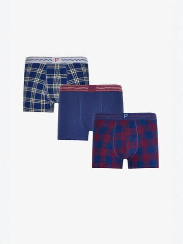 Penti Boxerky 'PENTI Herren-Boxershorts Oldtown kariert' – modrá: přední strana