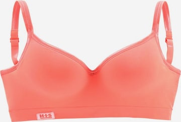 H.I.S Push-up Bra in Orange: front