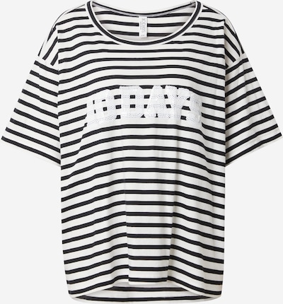 10Days T-shirt en noir / blanc, Vue avec produit