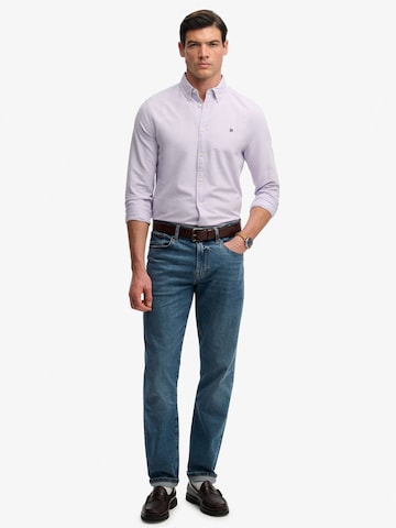 Fit confort Chemise 'Preppy Oxford' Superdry & Co en violet