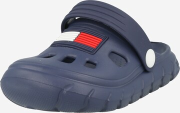 TOMMY HILFIGER - Zapatos abiertos en azul: frente