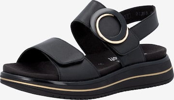 REMONTE Sandals in Black: front