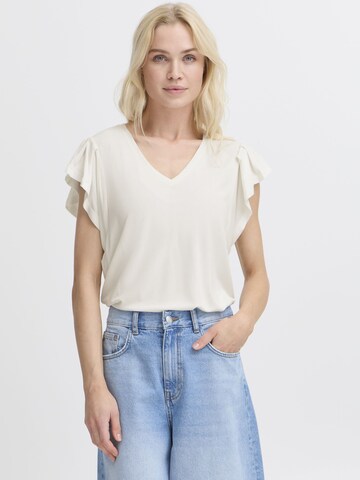 b.young Shirt ' BYPERL RUFFLE ' in White