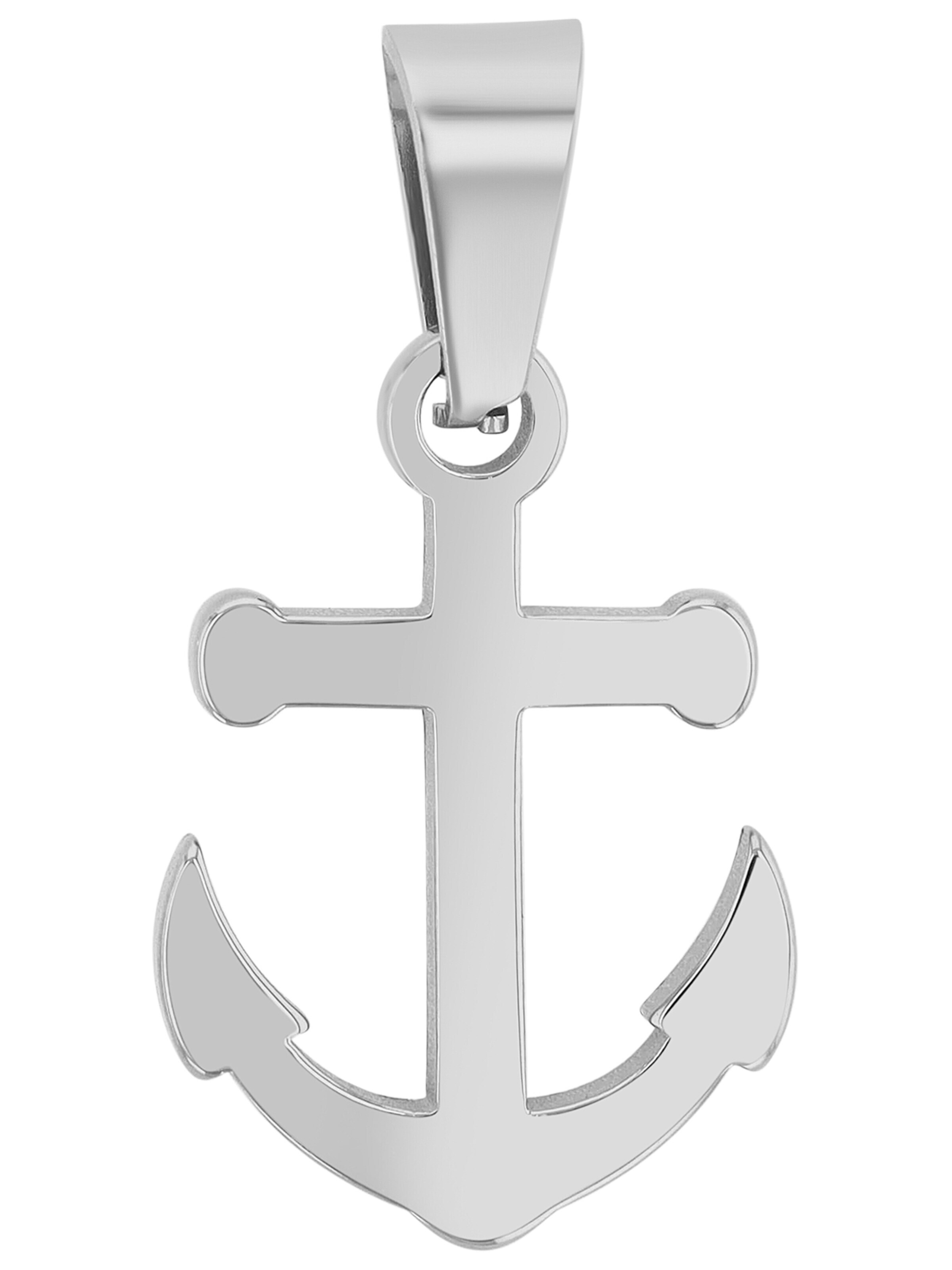 Akzent Pendant '"Lukia" Silber - Klassisch Minimalistisch - Edelstahl' in Silver