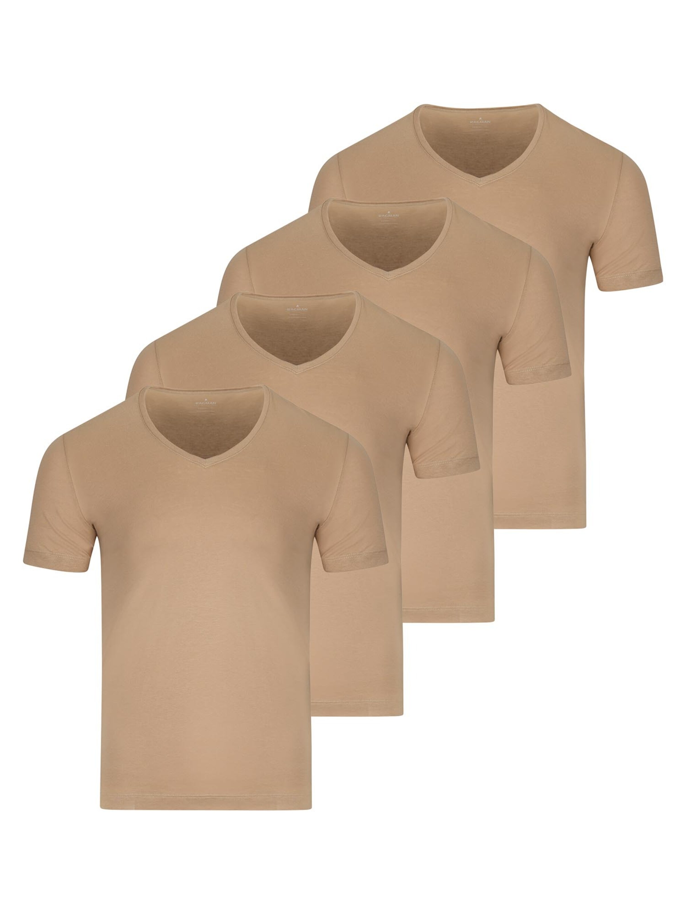 Ragman Undershirt 'Basic' in Beige: front