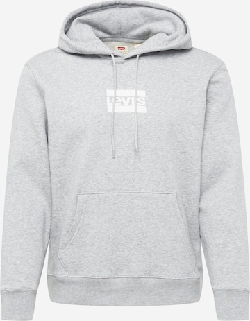 LEVI'S Sweatshirt 'LSE_T3 GRAPHIC HOODIE GREYS' in Grey: front