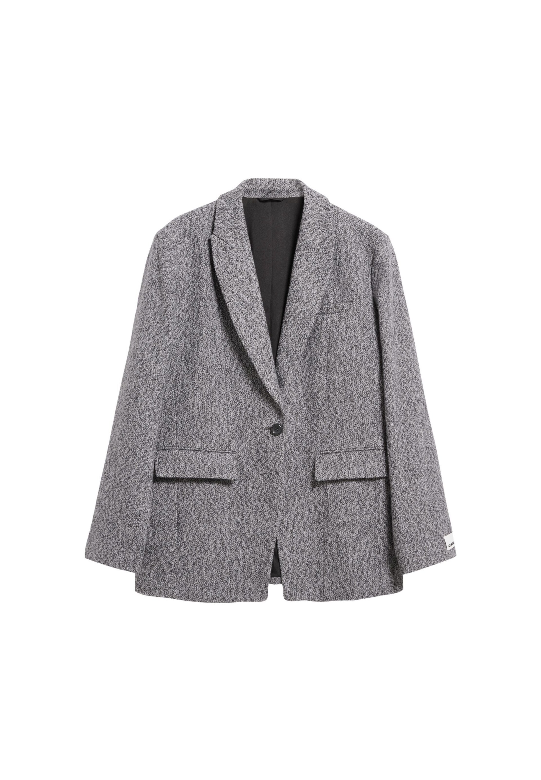 ARMEDANGELS Blazers 'TWEED OVERSIZED' in Grijs: voorkant