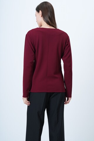Trend Alaçatı Stili Blus i röd