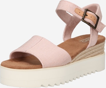 Sandales TOMS en rose : devant