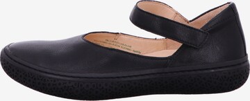 THINK! Ballet Flats with Strap in Black