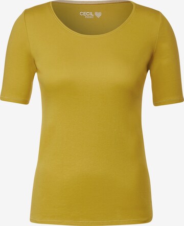 CECIL - Camiseta 'Lena' en amarillo: frente