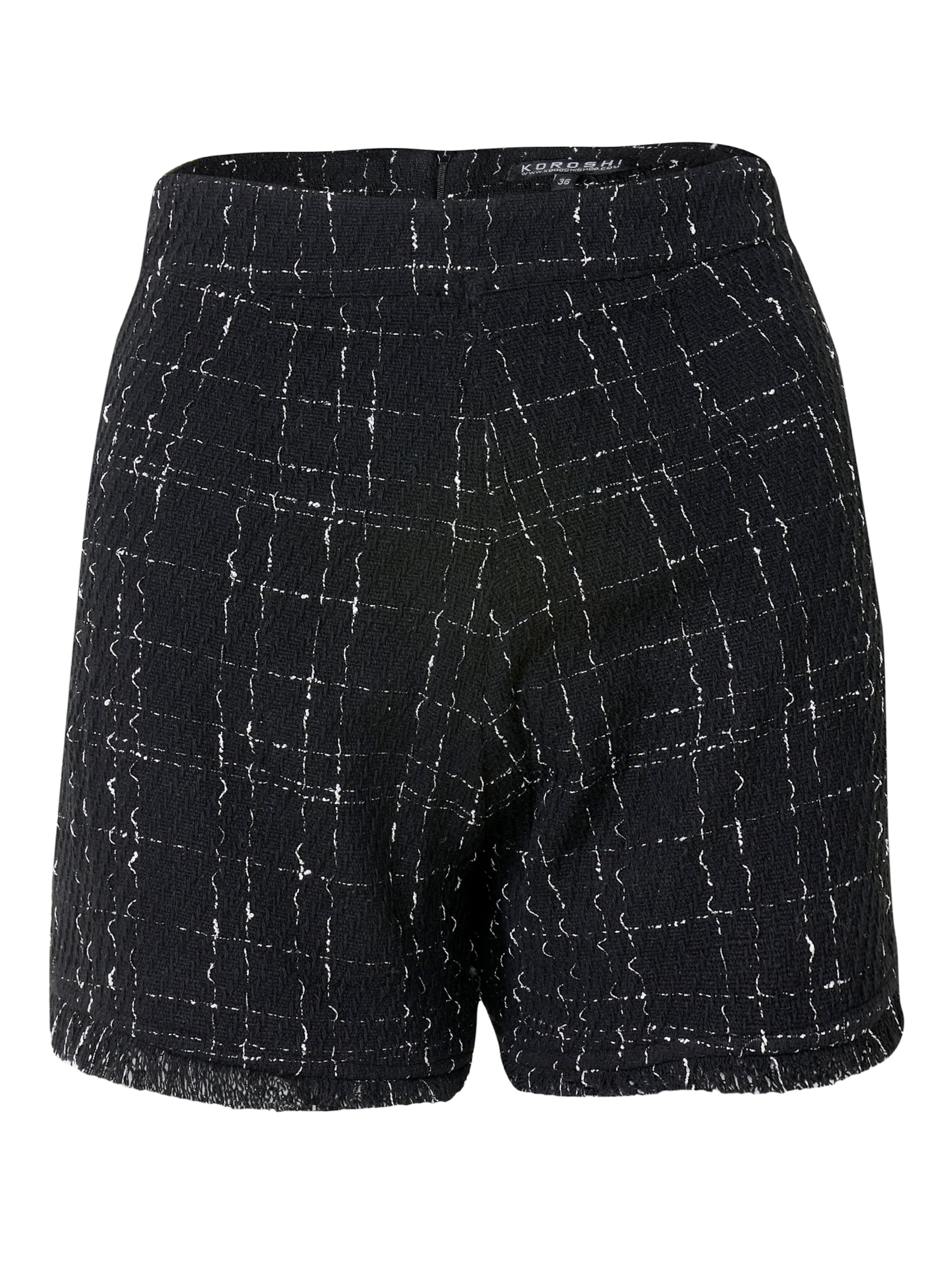 KOROSHISlimfit Hlače - crna boja: prednji dio