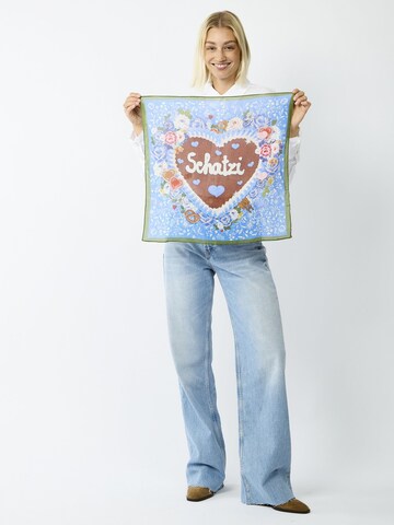 CODELLO Traditional shawl in Blue