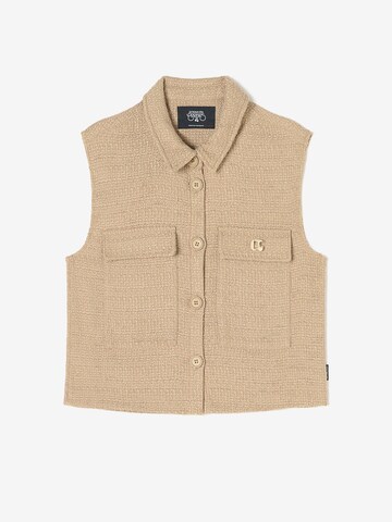 Gilet 'Arley' Le Temps Des Cerises en beige : devant