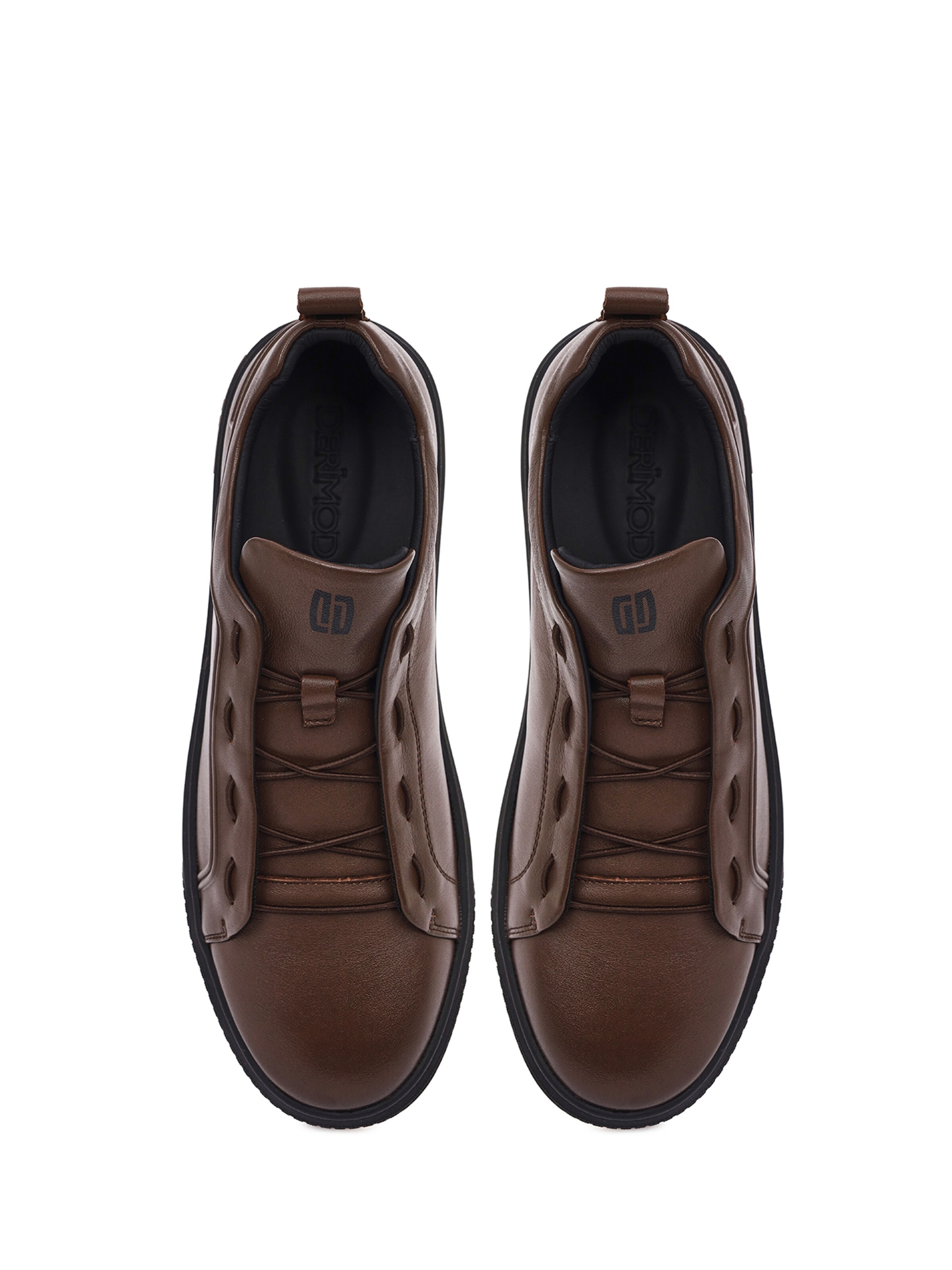 Derimod - Sapatilhas slip-on em castanho