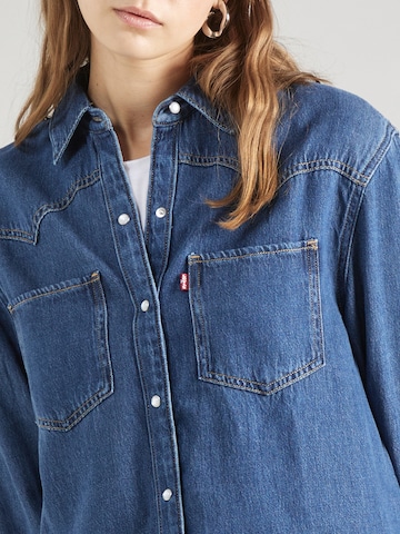 LEVI'S ® Bluse 'Teodora Western Shirt' in Blau