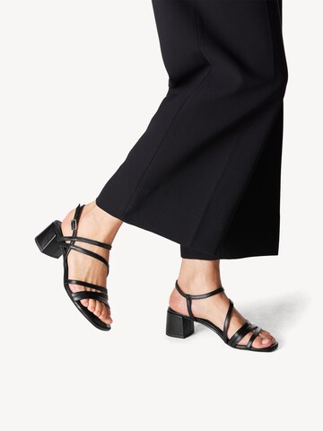 Tamaris Sandalen met riem in Zwart: voorkant