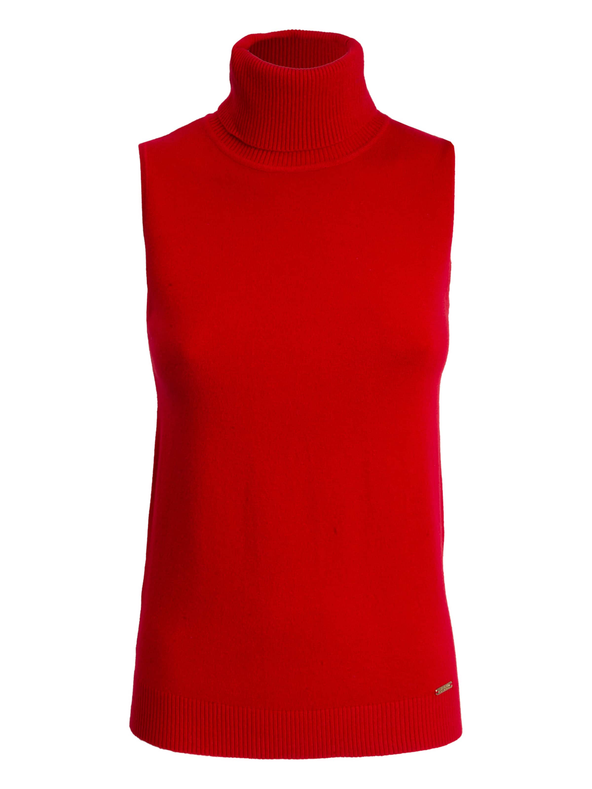 Influencer Knitted Top in Red: front