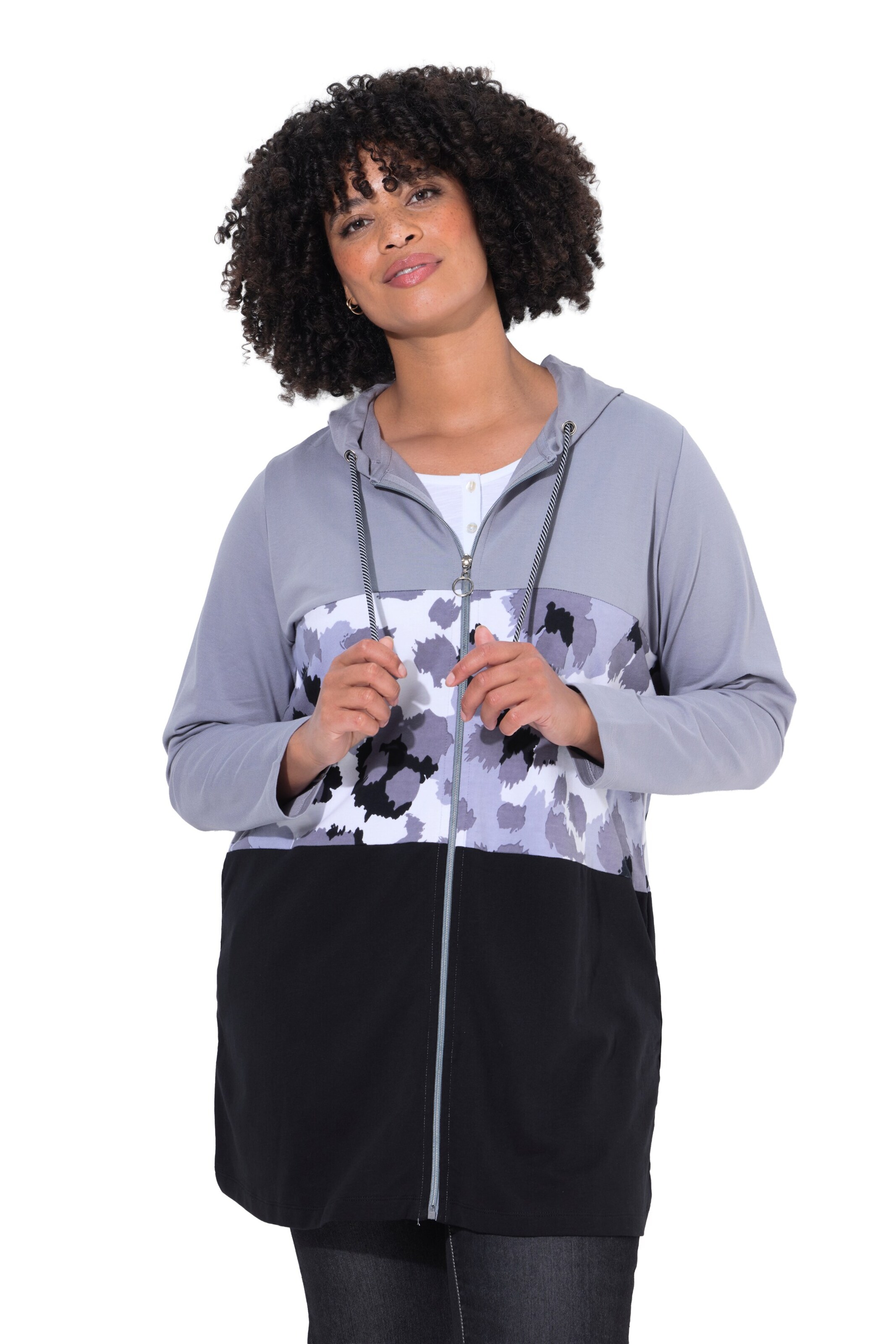 Angel of Style Sweatjacke in Lila: Vorderseite