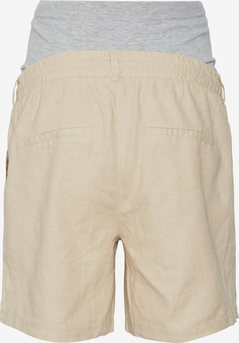 MAMALICIOUS Loosefit Broek in Beige