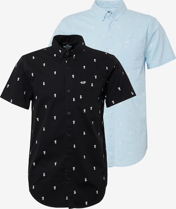 HOLLISTER Regular fit Overhemd 'GEO' in Blauw: voorkant