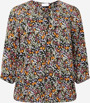 Fransa Curve Blouse in Gemengde kleuren: voorkant