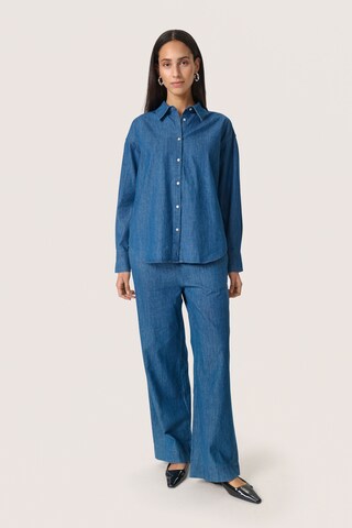 SOAKED IN LUXURY Blouse 'SLChamy' in Blauw
