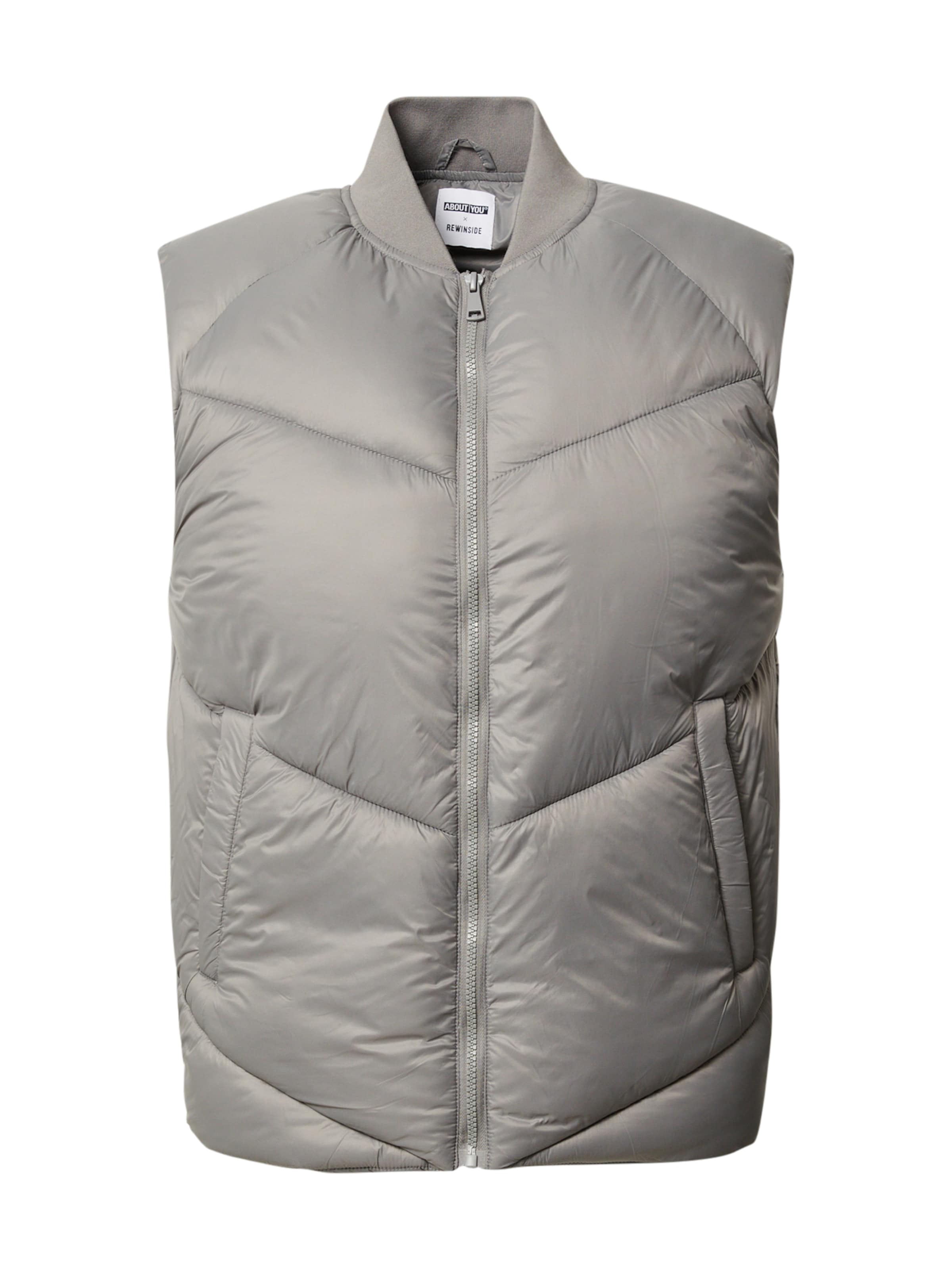 ABOUT YOU x Rewinside Vest 'Sven' in Grey: front