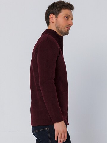 Ron Tomson Knit Cardigan in Red