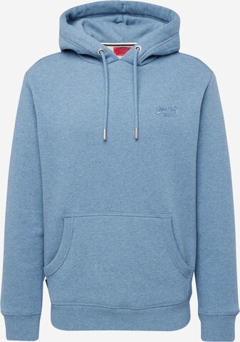 Sweat-shirt 'Essential' Superdry en bleu : devant