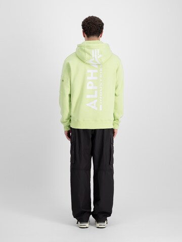 ALPHA INDUSTRIES Sweatshirt in Groen