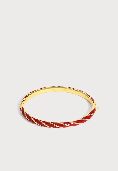 Ted Baker Käevõru 'Twist Enamel Hinged Bangle' One Size suuruses Kuld / erkpunane, Tootevaade