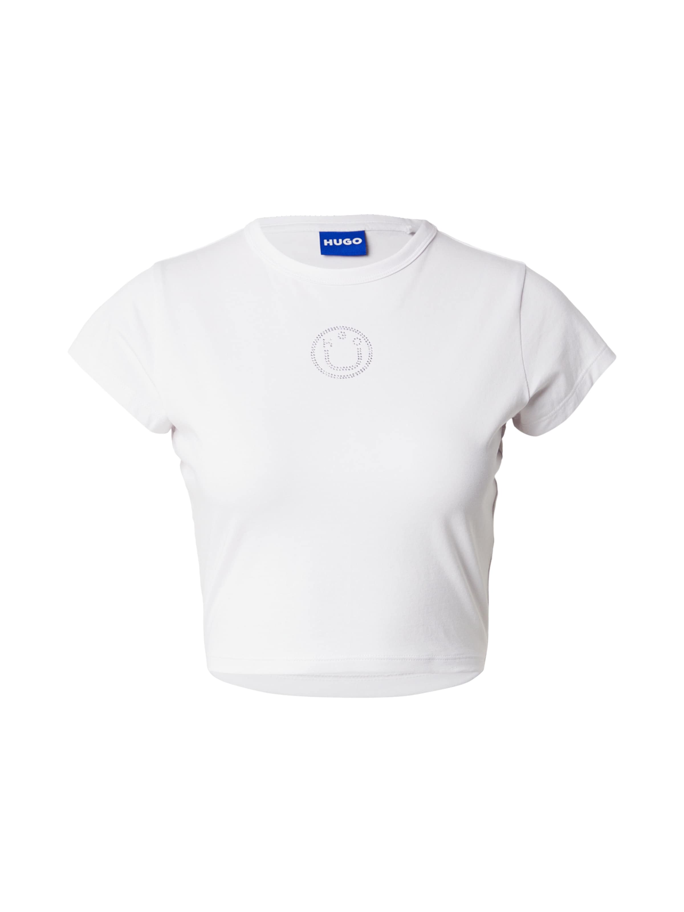 HUGO Majica 'Dome_B_2' | bela barva: sprednja stran