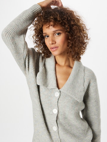 ICHI Knit Cardigan in Grey