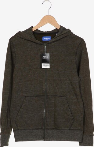 JACK & JONES Sweatshirt & Zip-Up Hoodie in S in Green: front