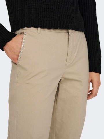 ONLY Regular Chino Pants 'Biana' in Beige
