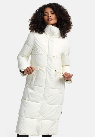 NAVAHOO Winter coat 'Der Wahnsinn 14' in White: front