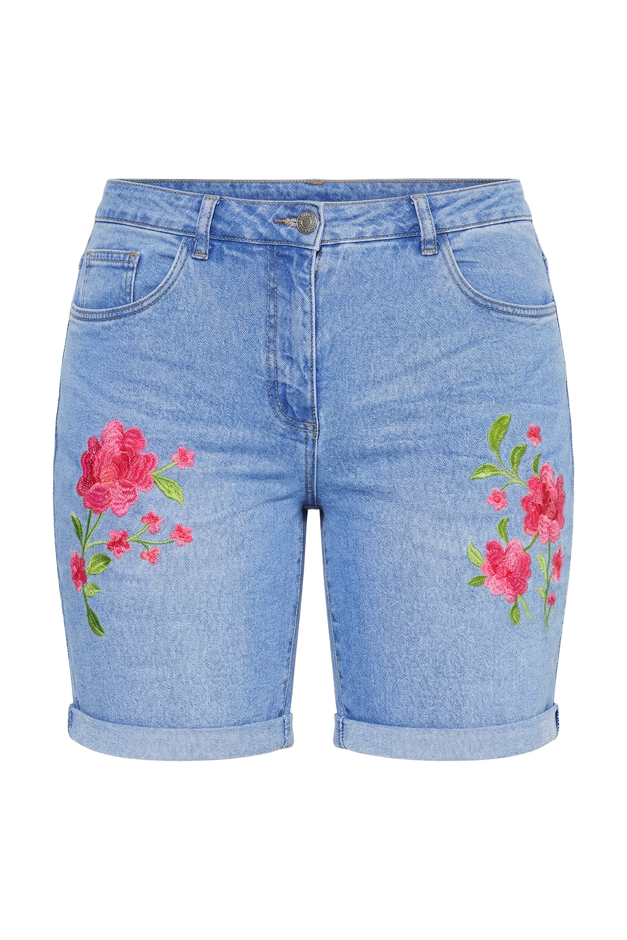 MIAMODA Wide leg Jeans in Blauw: voorkant