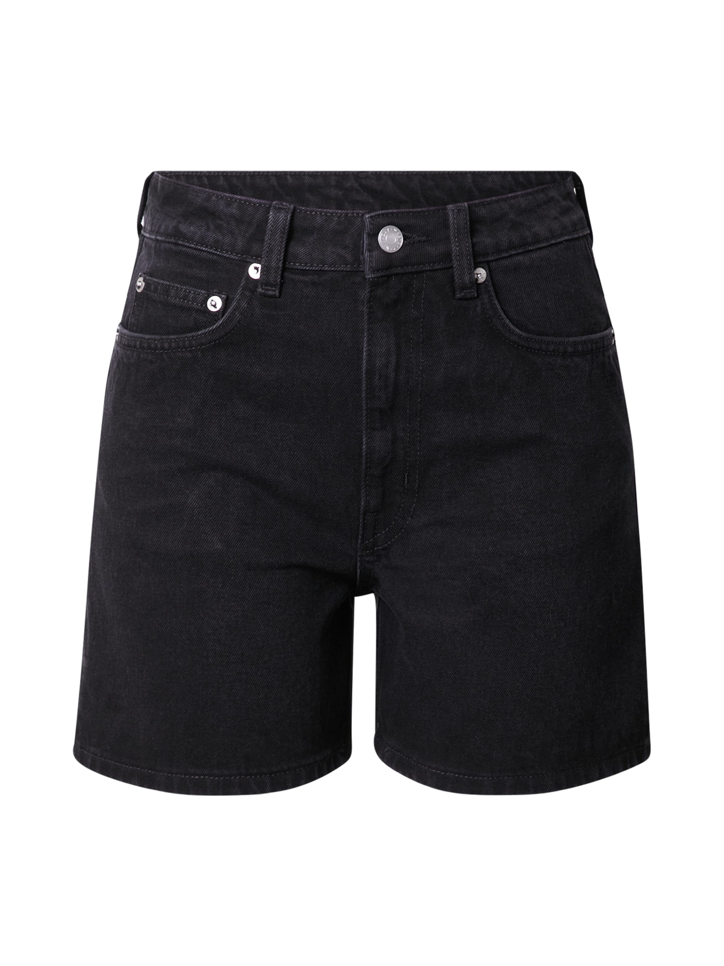 WEEKDAY Regular Дънки 'Eya' в черно: отпред