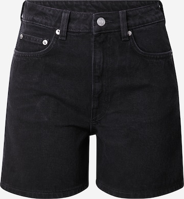 WEEKDAY Regular Jeans 'Eya' in Black: front