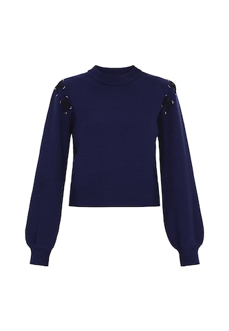 myMo ROCKS Sweater in Blue: front