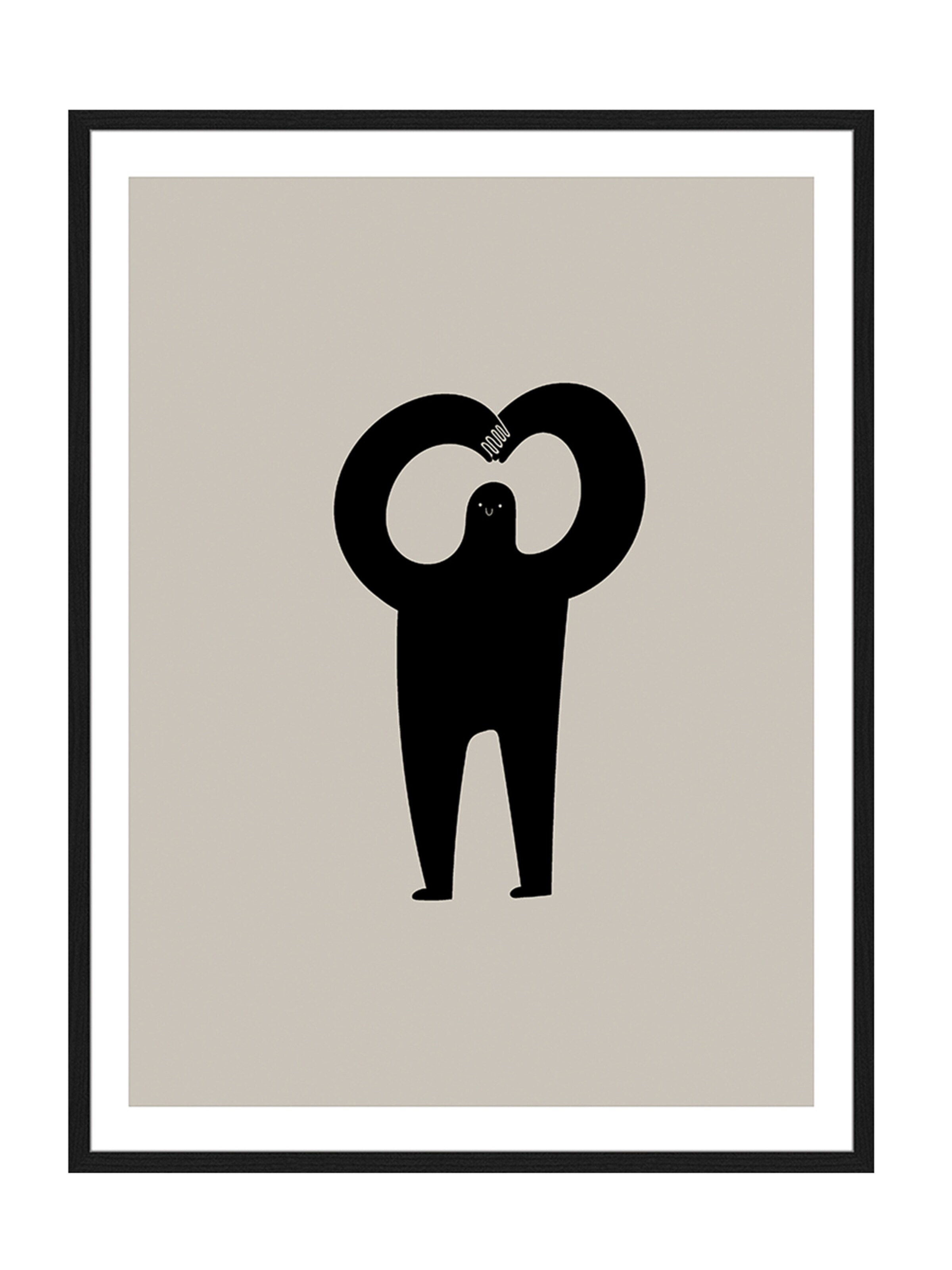 Liv Corday Image 'Little Man' in Black: front